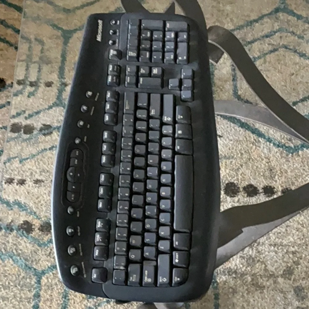 Microsoft Midnight Black Ergonomic Keyboard